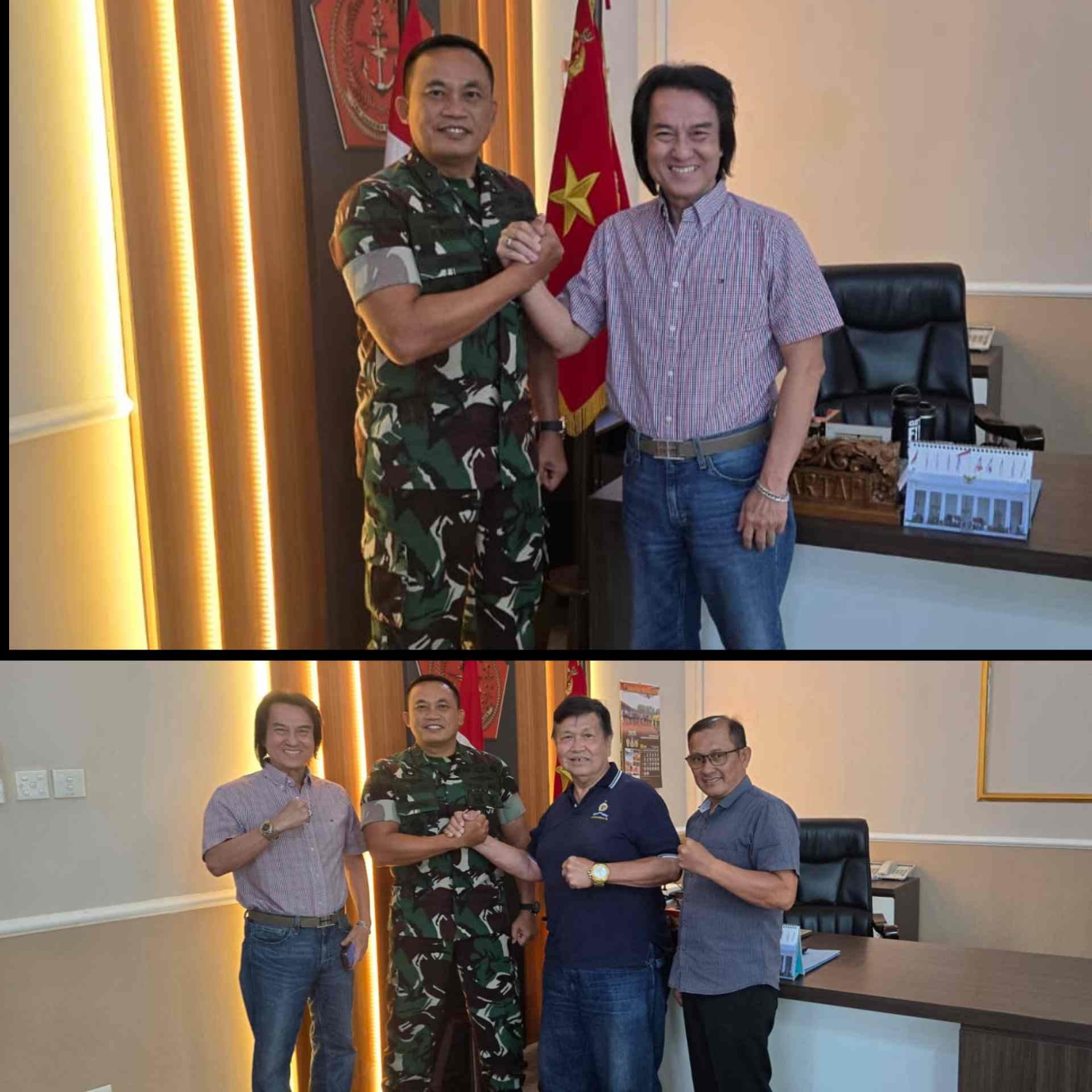 Silaturahmi Dr. Lukas Santoso,S.H.,M.H.,M.M.,M.Si. dan Kaskogartap III/Surabaya, Bahas Pembinaan Olahraga dan Perspektif Hukum