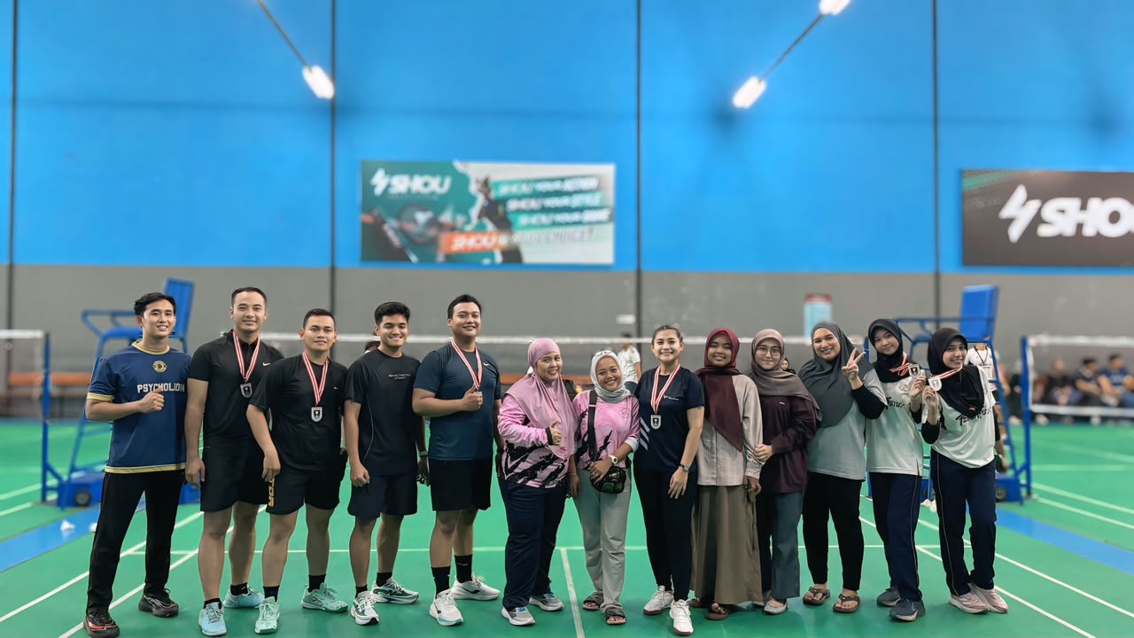 Psychocup 2026 Fakultas Psikologi UHT Pererat Solidaritas Lewat Turnamen Badminton