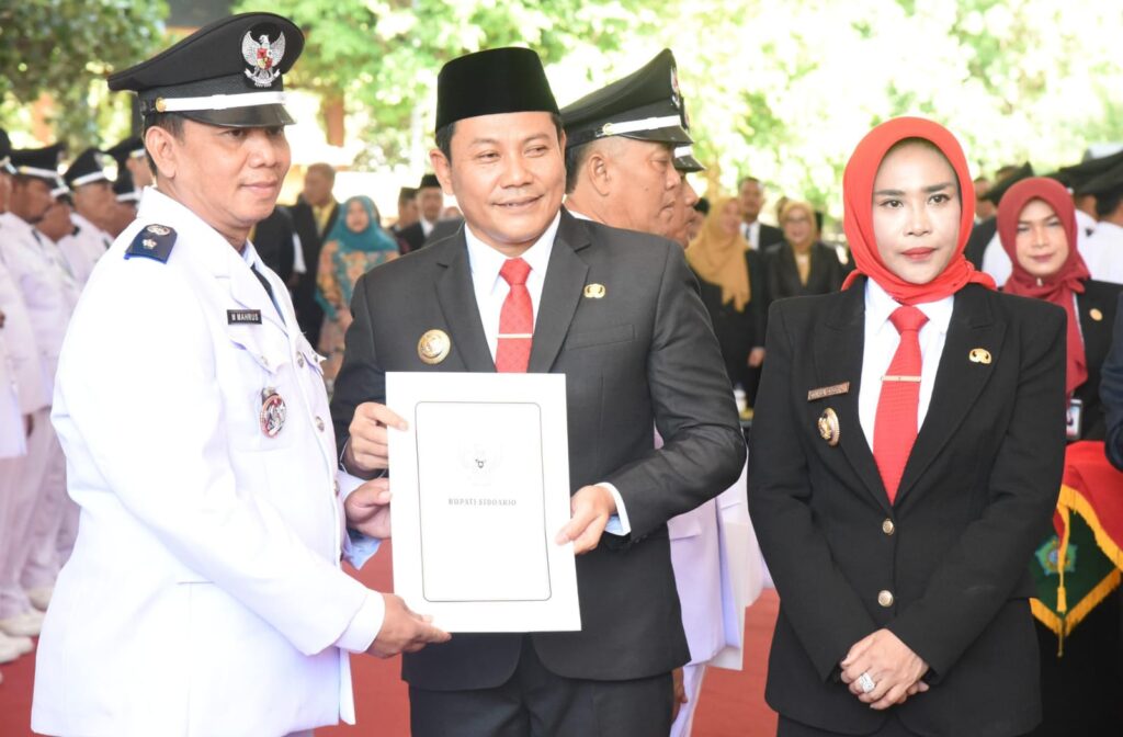 Bupati dan Wakil Bupati Sidoarjo Lantik 80 Kepala Desa Terpilih Hasil Pilkades Serentak 2026.