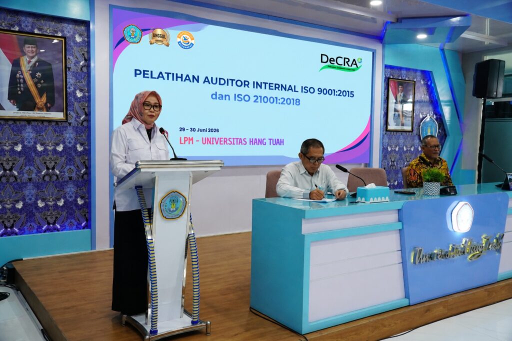 LPM Universitas Hang Tuah Gelar Pelatihan Auditor Internal ISO, Perkuat Budaya Mutu Kampus