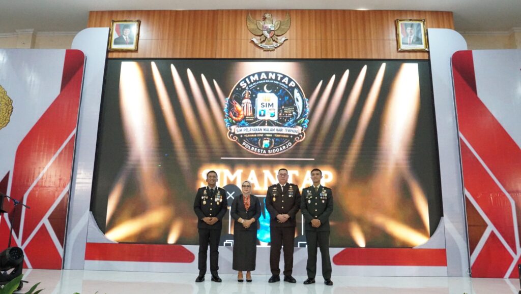Launching Inovasi Pelayanan “SIMANTAP”, Satlantas Polresta Sidoarjo Hadirkan Layanan SIM Keliling Malang Hari