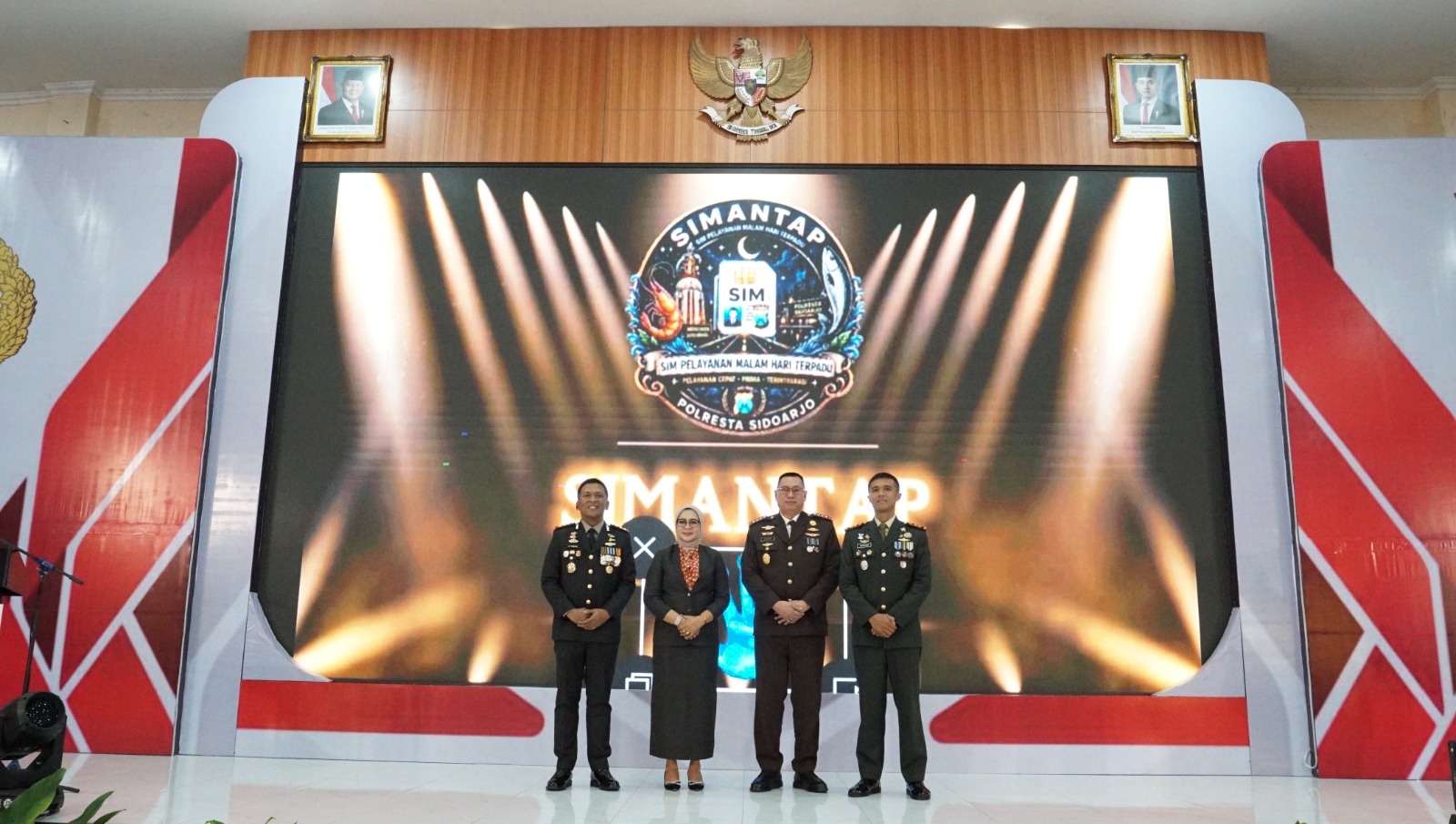 Launching Inovasi Pelayanan “SIMANTAP”, Satlantas Polresta Sidoarjo Hadirkan Layanan SIM Keliling Malang Hari