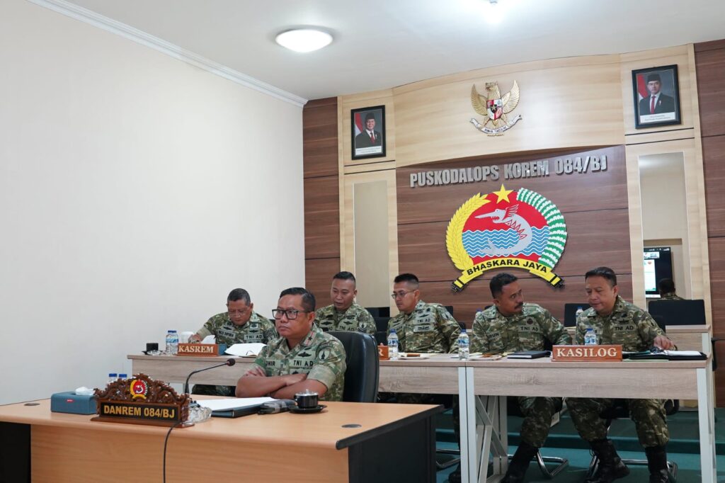 Danrem Bhaskara Jaya Ikuti Vicon Evaluasi Percepatan Pembangunan KDKMP, Perkuat Sinergi untuk Percepatan Pembangunan Nasional