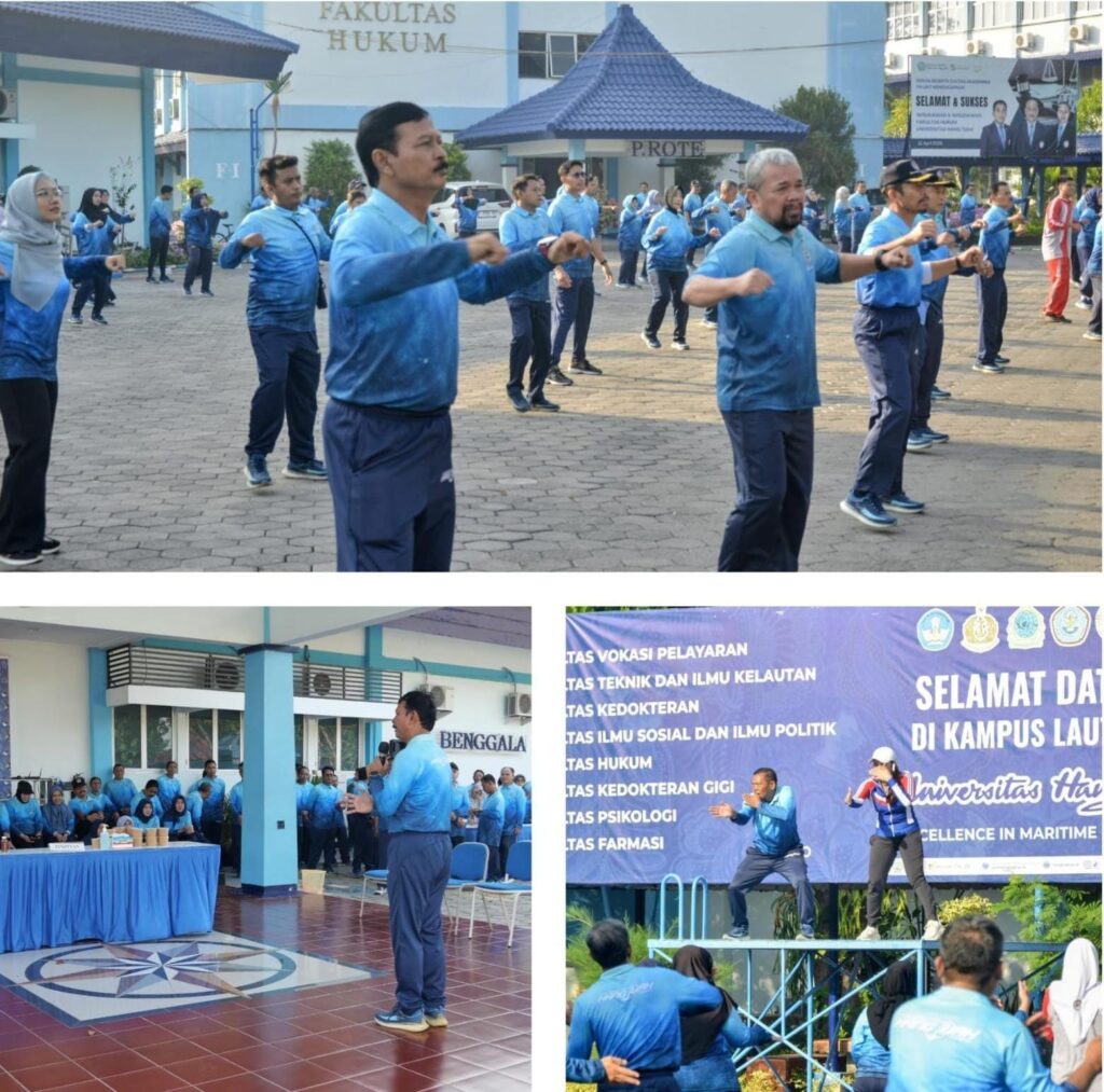 Pererat Sinergi Sivitas Akademika, UHT Gelar Olahraga Bersama di Hari Selasa